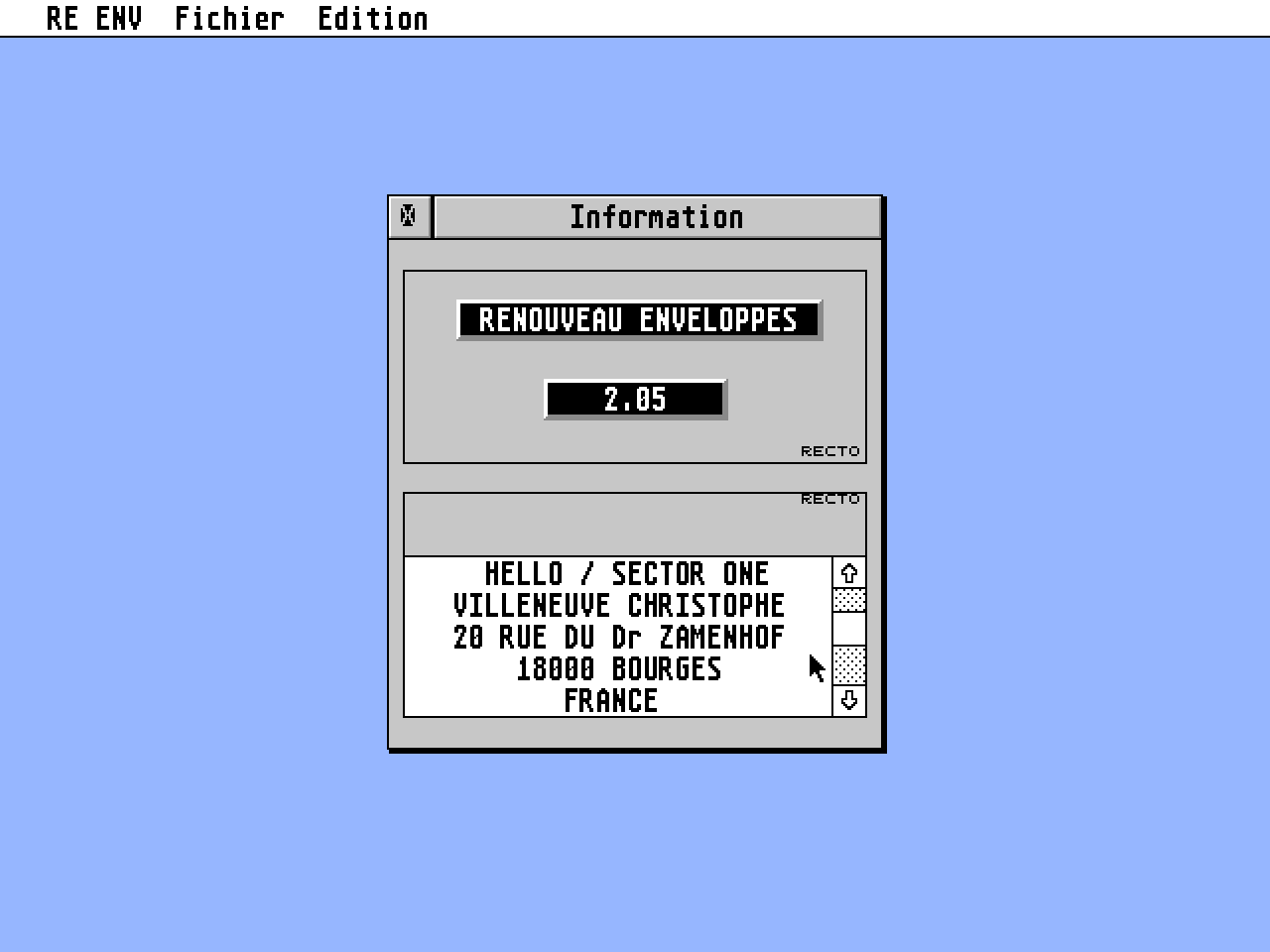 Renouveau Enveloppes — screenshot 1